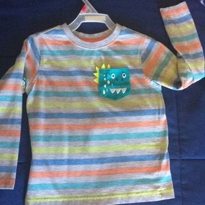 2 long sleeve T-shirts.